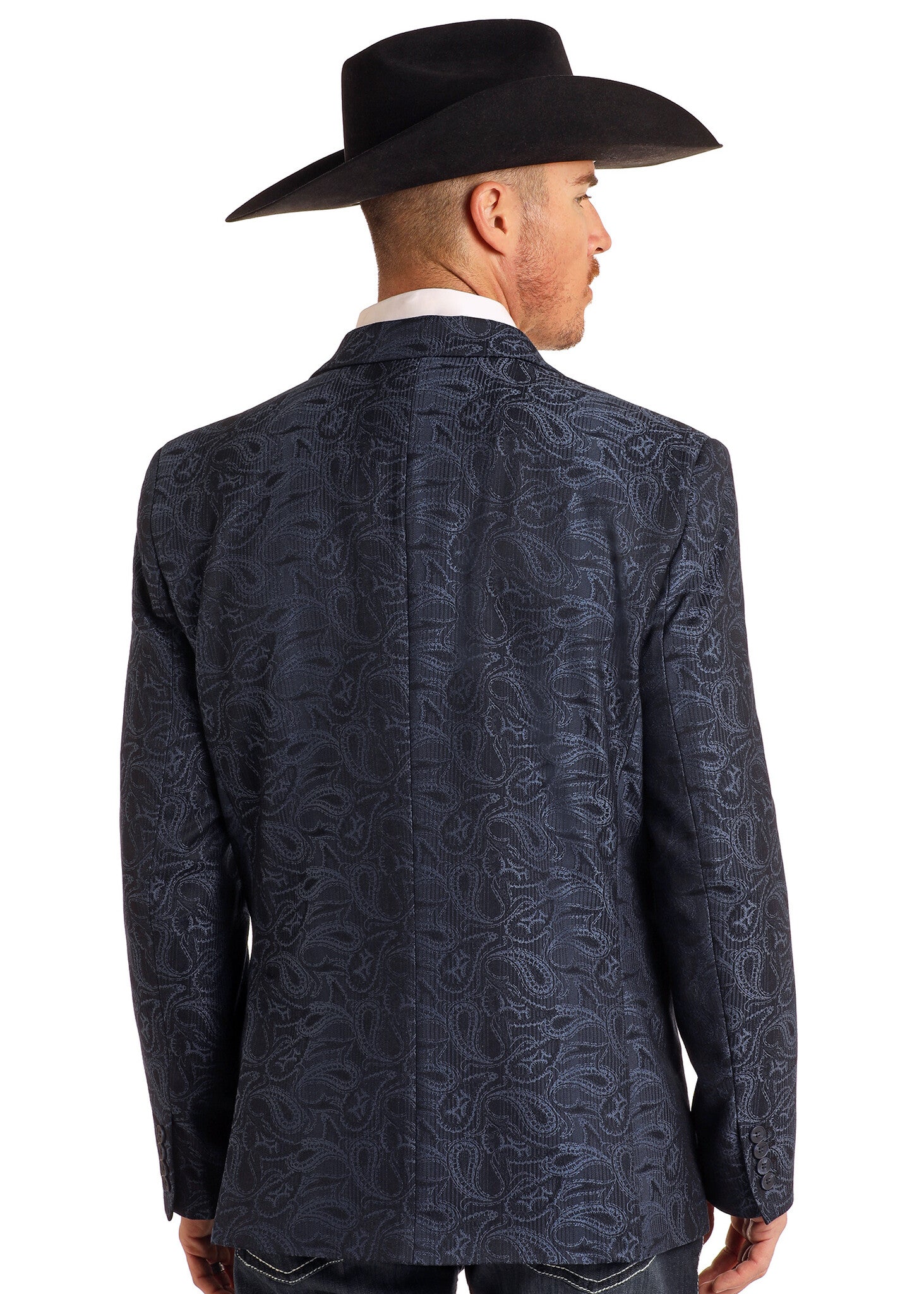 Rock & Roll Men's Paisley Jacquard Sports Coat