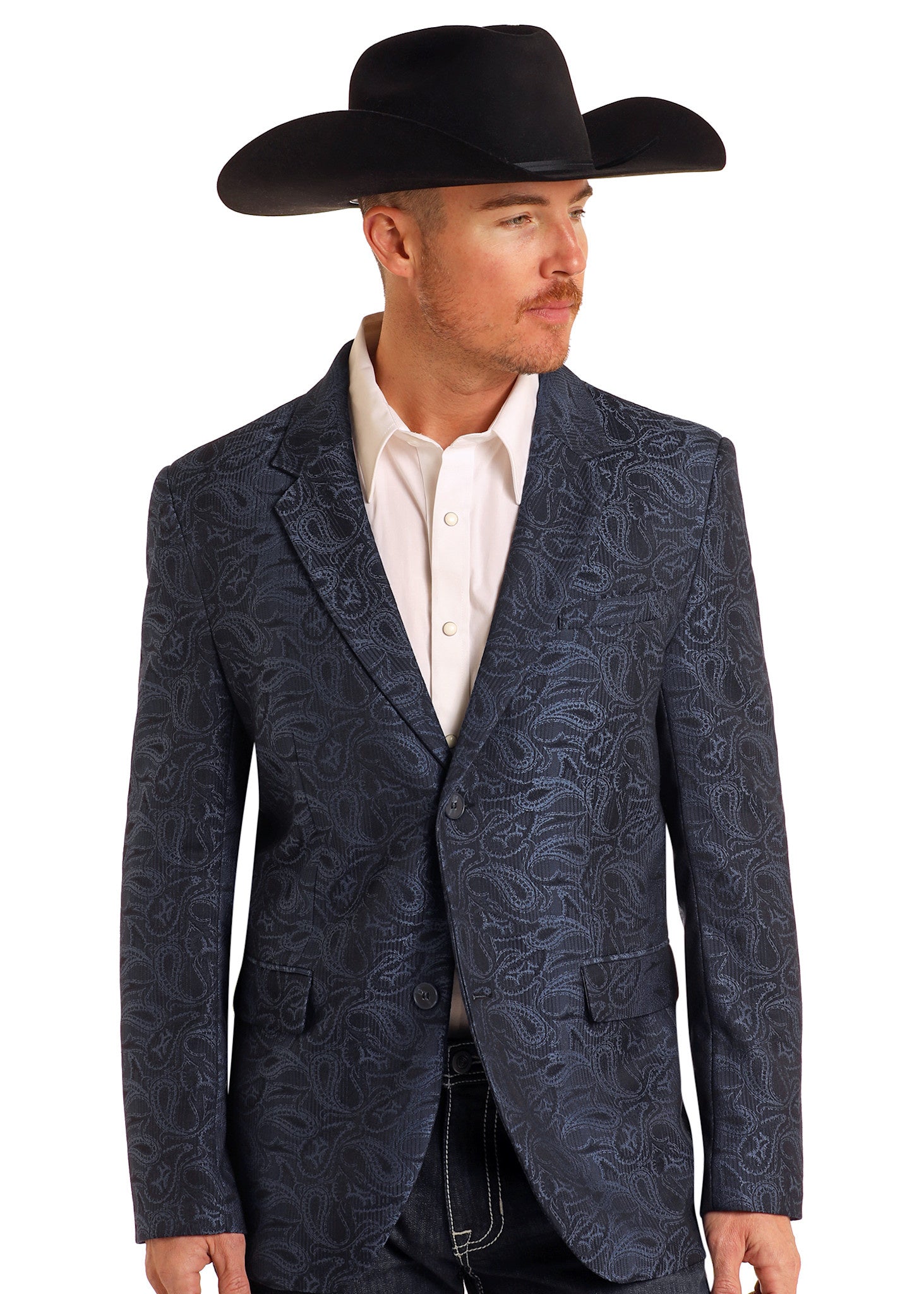 Rock & Roll Men's Paisley Jacquard Sports Coat