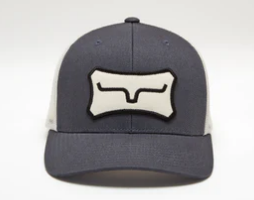 Kimes Ranch Men's Charcoal Boneyard Trucker Cap.