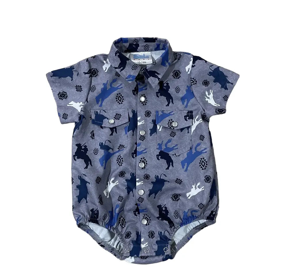 Shea Baby Boy's Roughstock Grey Shirt