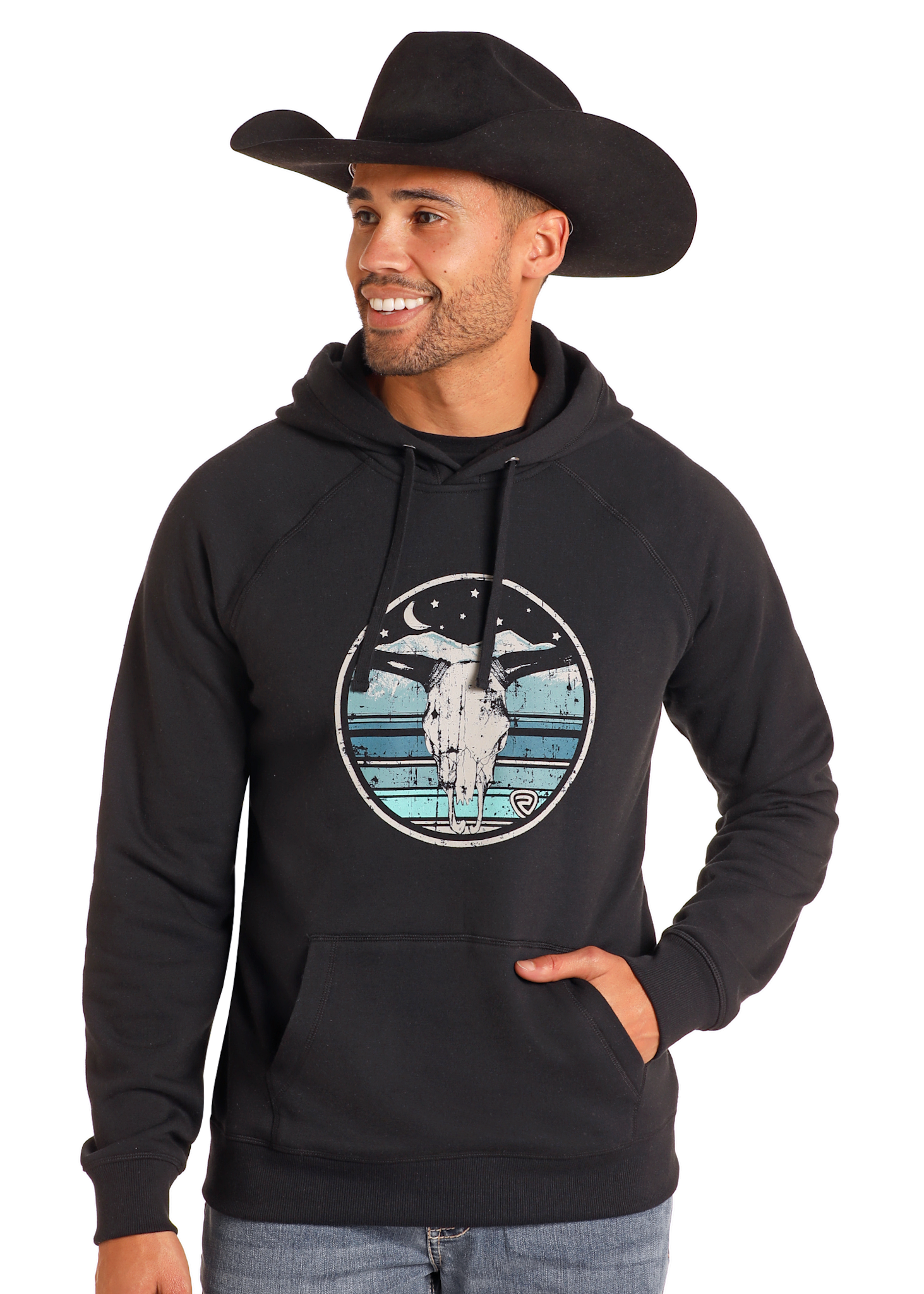 Rock & Roll Men's Skull Graphic Hoodie