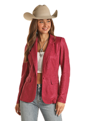 Rock & Roll Ladies Pink Iridescent Blazer