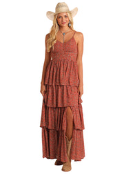 Rock & Roll Cowgirl Women's Tiered Maxi Dress