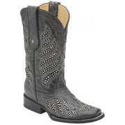 Corral Women's Grey Studded Western Boot C3 6M