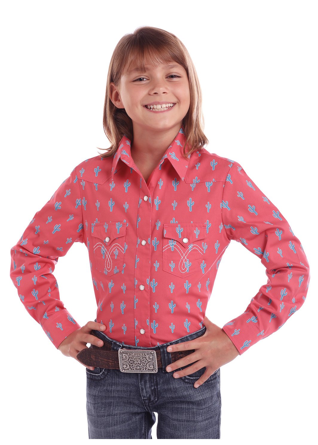 Girl's Panhandle Snap Front Shirt C6S1741