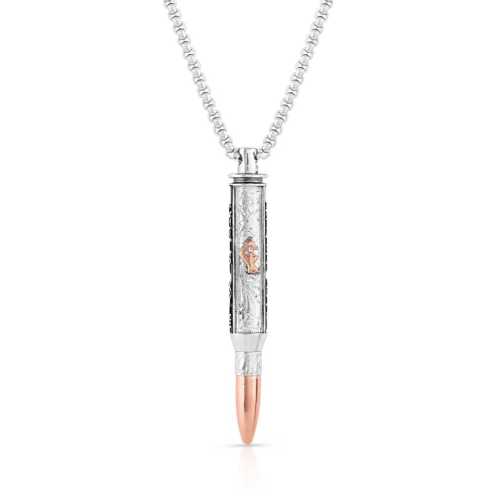 Montana Silversmiths I'll Cover You Sniper Bullet Necklace.