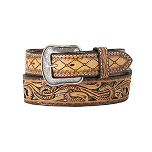 3D Belt Co Men's Calf Hair Inlay Belt