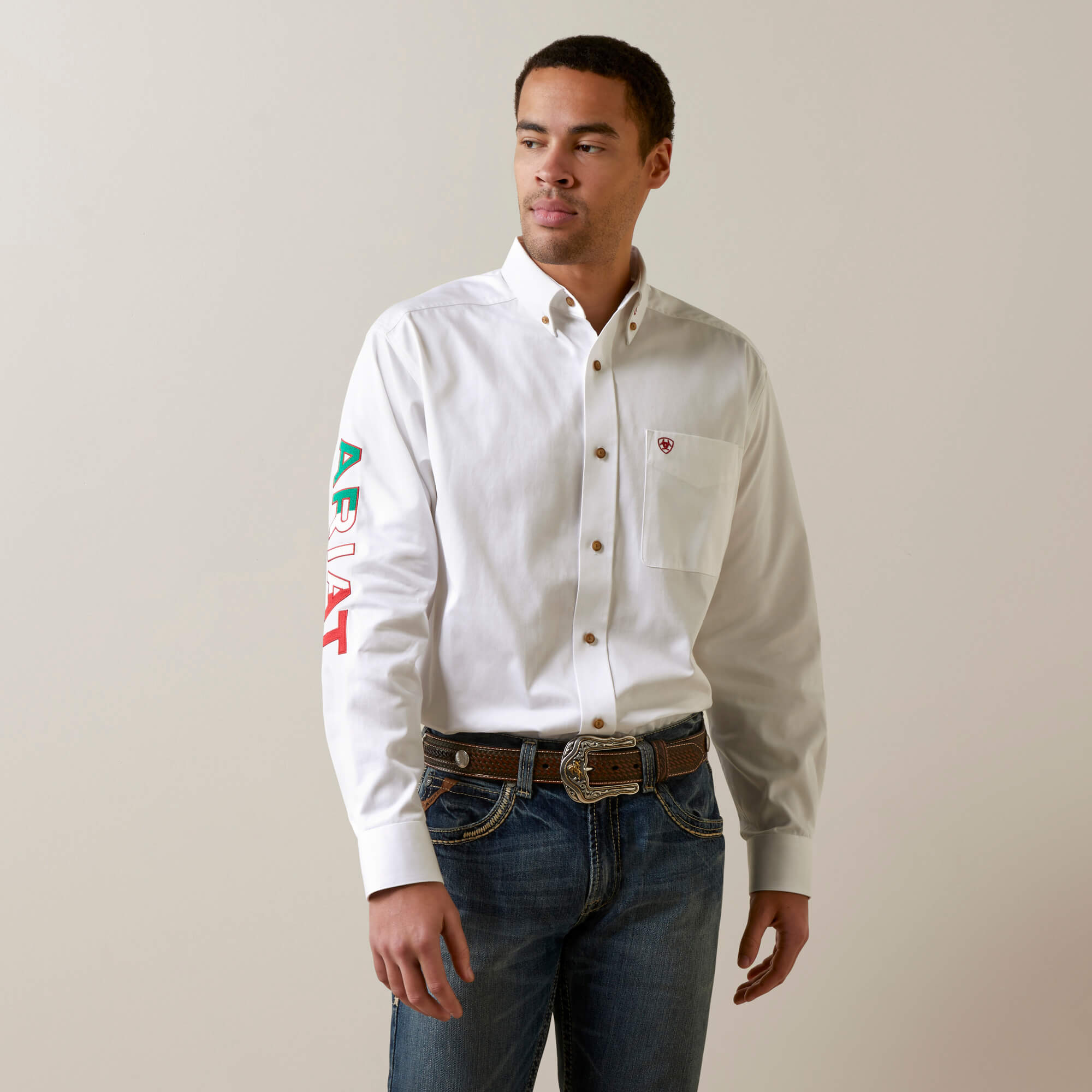 Ariat Men’s Team Logo Classic Fit Shirt.