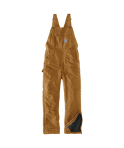 Carhartt Men's Loose Fit Firm Duck Insulated Bib