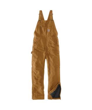 Carhartt Men's Loose Fit Firm Duck Insulated Bib