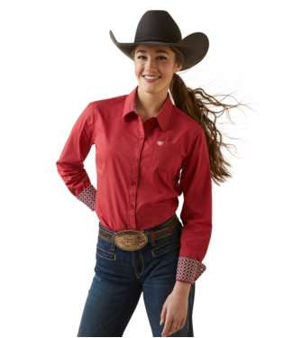 Ariat Women's Cardinal Red Kirby Shirt.