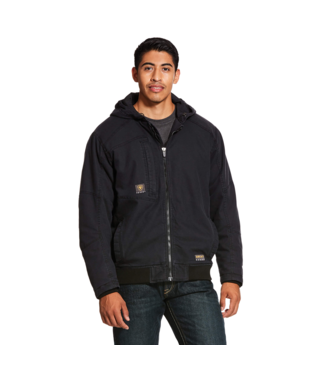 Ariat Men's Rebar Black Canvas Jacket C4.