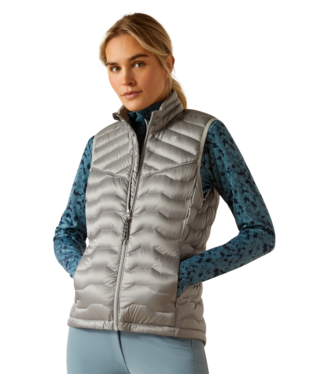 Ariat Women's Ideal Down Iridescent Grey Vest.