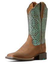 Ariat Women's Round Up Turquoise Boot