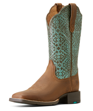 Ariat Women's Round Up Turquoise Boot.