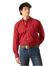 Ariat Mens Kaisen Red Long Sleeve Shirt C3