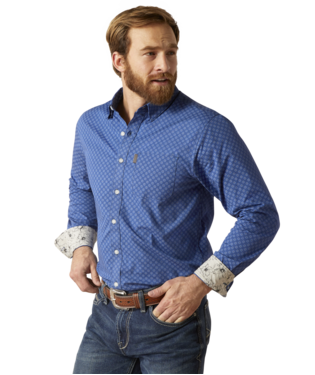 Ariat Men's Maddox Modern Fit Blue Shirt