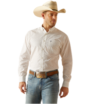 Ariat Men's Ogden White Pattern Shirt Big and Tall