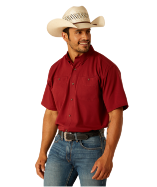 Ariat Men's Merlot Airflow Short Sleeve Shirt.