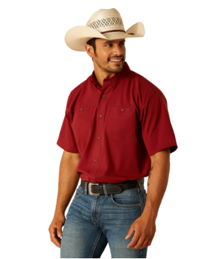 Ariat Men's Merlot Airflow Short Sleeve Shirt.