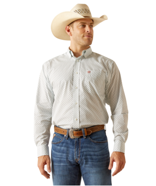 Ariat Men's Wrinkle Free White Long Sleeve Shirt