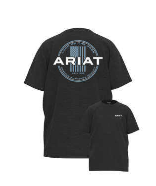 Ariat Boy's Roundabout Chracoal Tee