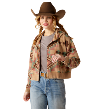 Ariat Women's Sunset Spark Crop Hoodie.