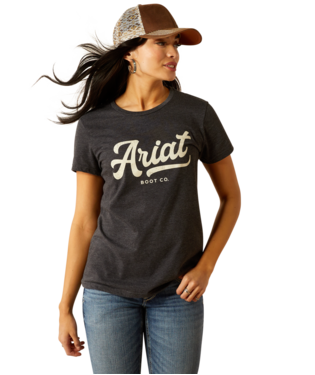 Ariat Women's Charcoal Boot Script Graphic Tee