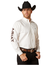 Ariat Men's Team White Long Sleeve Shirt