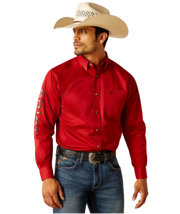 Ariat Men's Team Red Long Sleeve Shirt