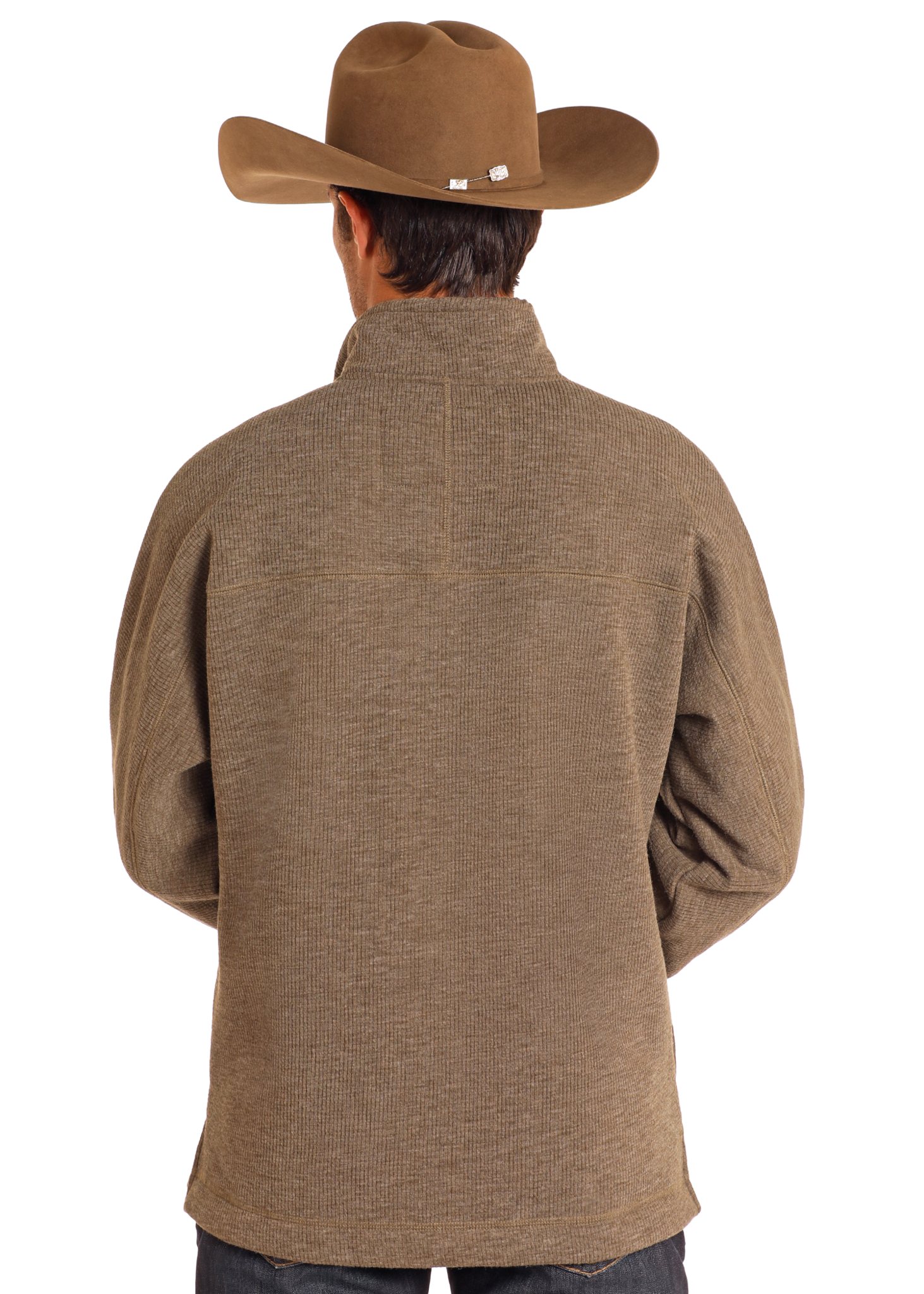 Powder River Men's 1/4 Zip Bonded Pullover