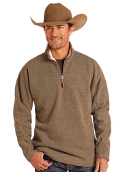 Powder River Men's 1/4 Zip Bonded Pullover