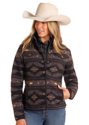 Powder River Aztec Print Berber Jacket