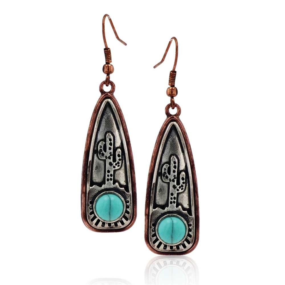 Montana Silversmiths Southwest Skyline Turquoise Attitude Earrings.