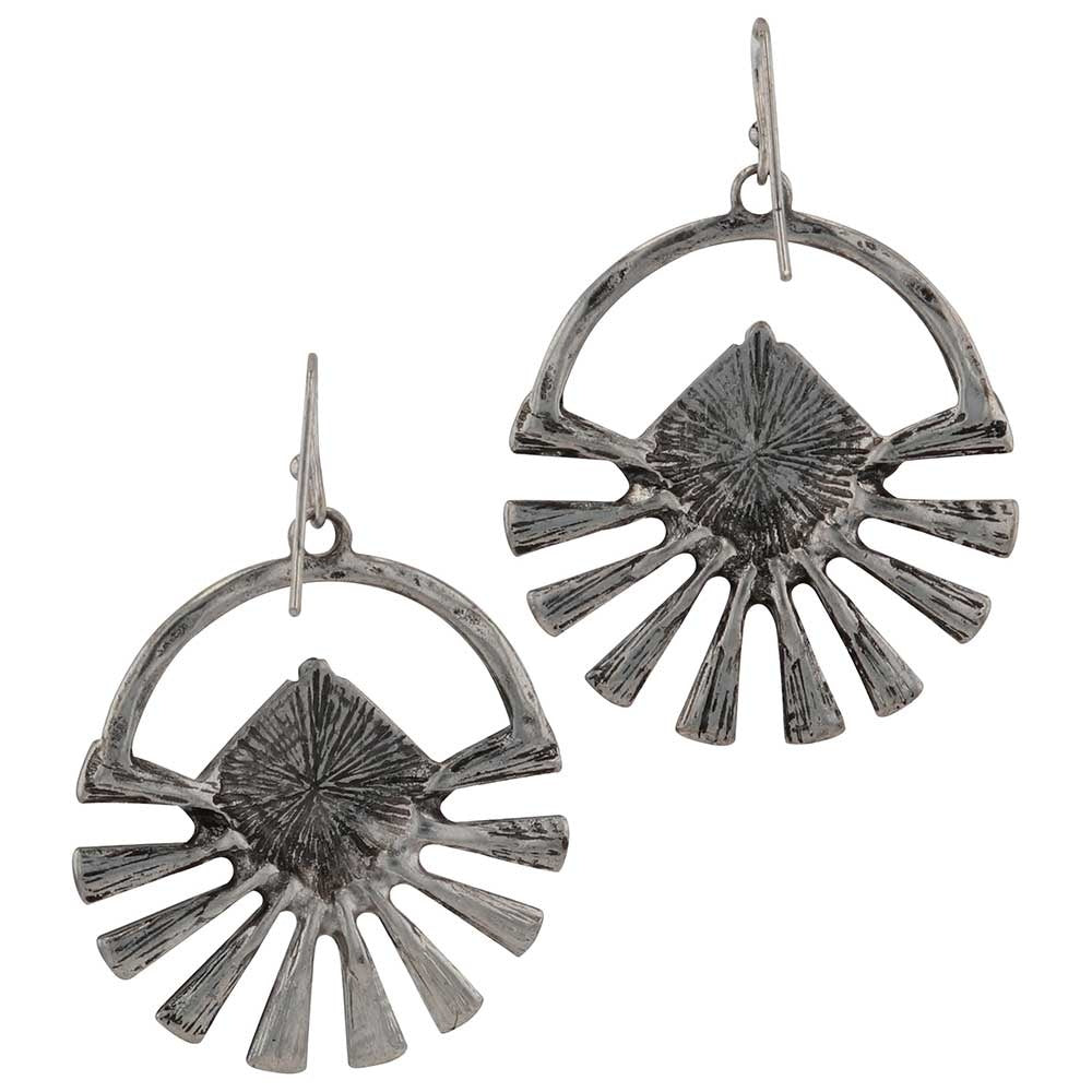 Montana Silversmiths Sunburst Sky Turquoise Earrings.