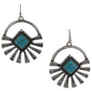 Montana Silversmiths Sunburst Sky Turquoise Earrings