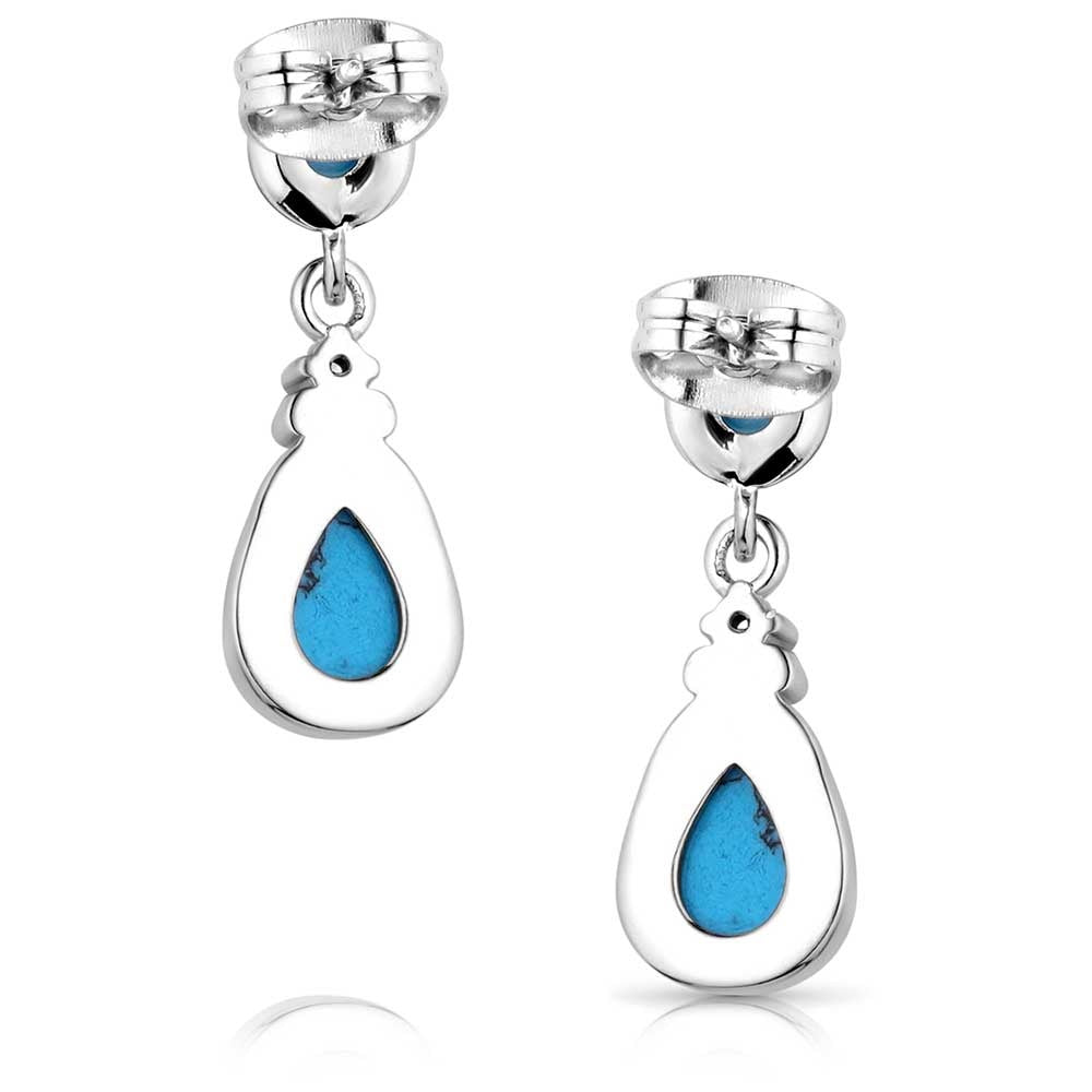 Montana Silversmiths Blue Sands Turquoise Earrings.