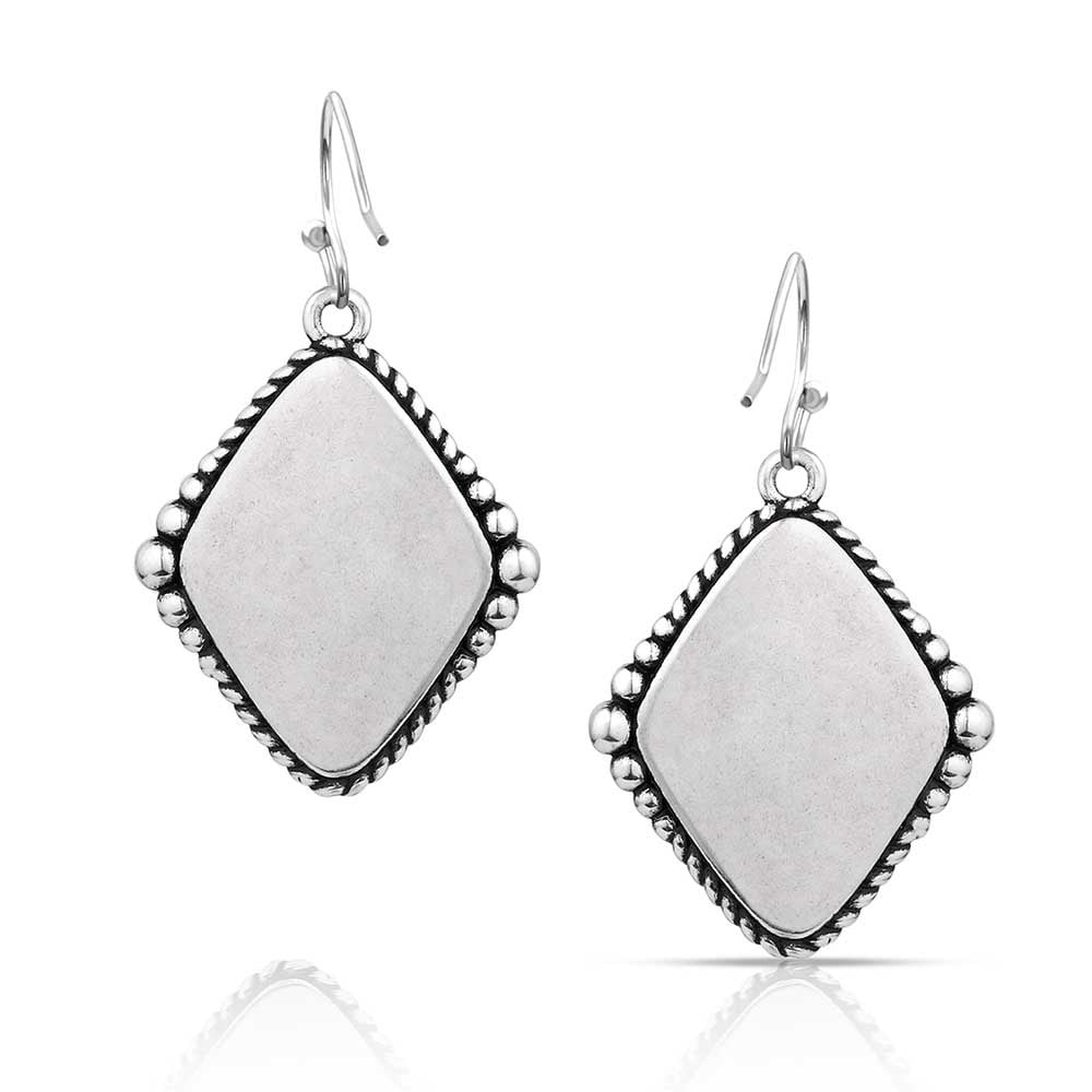 Montana Silversmiths Blank Slate Earrings.