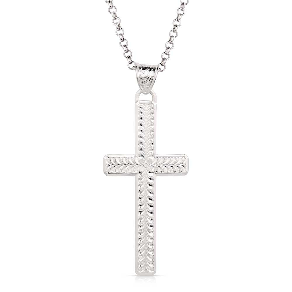 Montana Silversmiths Brilliant Belief Cross Necklace.