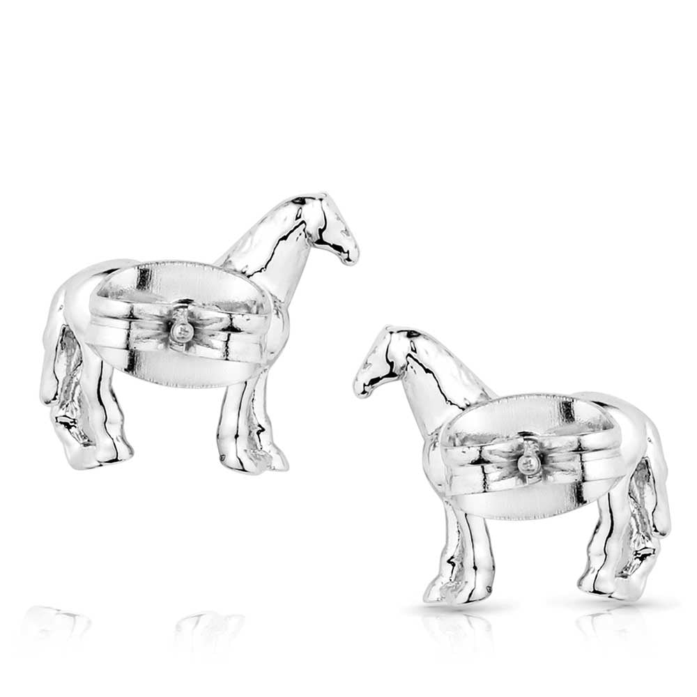 Montana Silversmiths Quarter Horse Earrings.