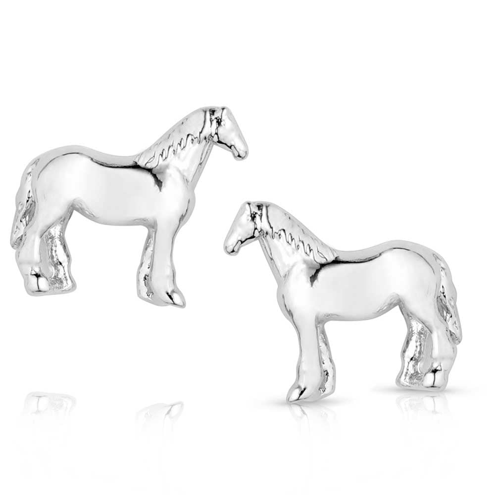 Montana Silversmiths Quarter Horse Earrings.