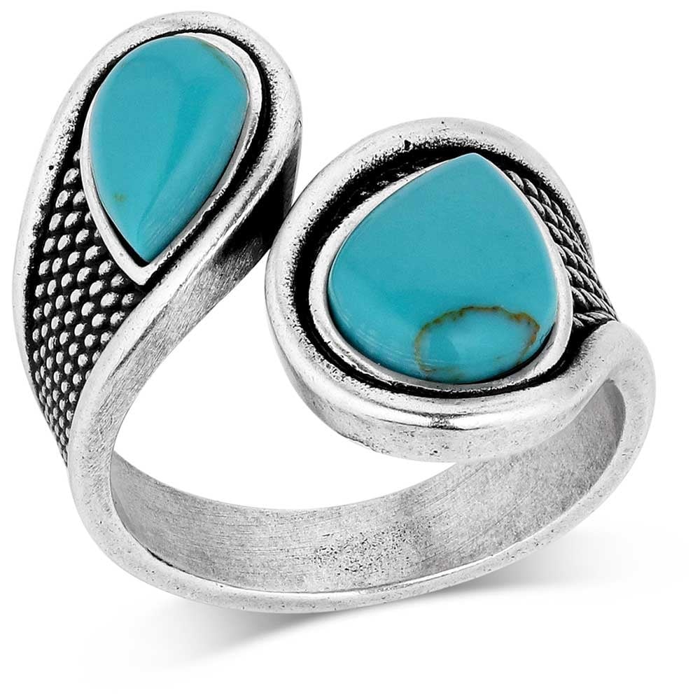 Montana Silversmiths High Tides Wrap Ring.