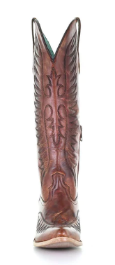 Corral Ladies Cognac Embroidery Western Boot.