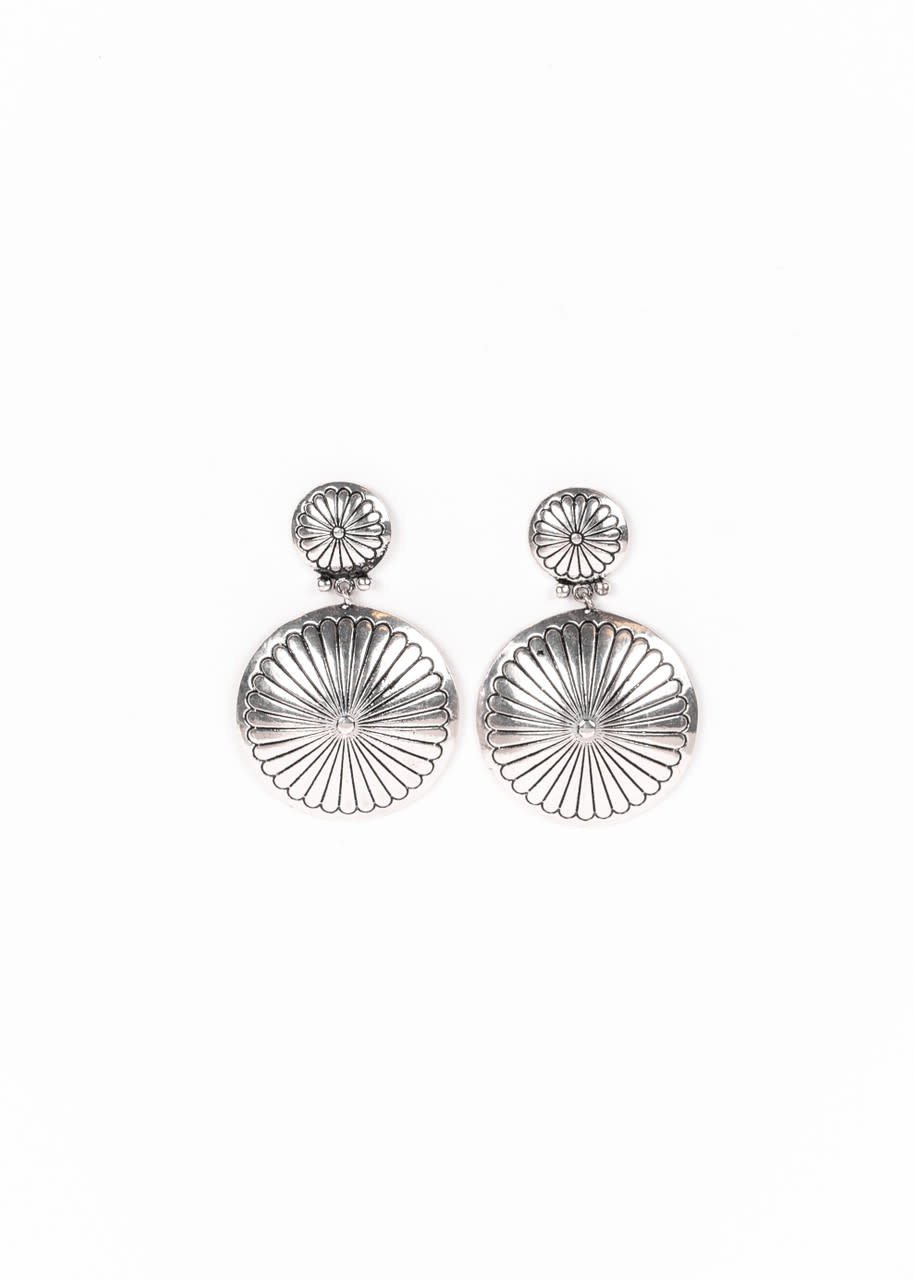 West & Co. Concho Earrings.