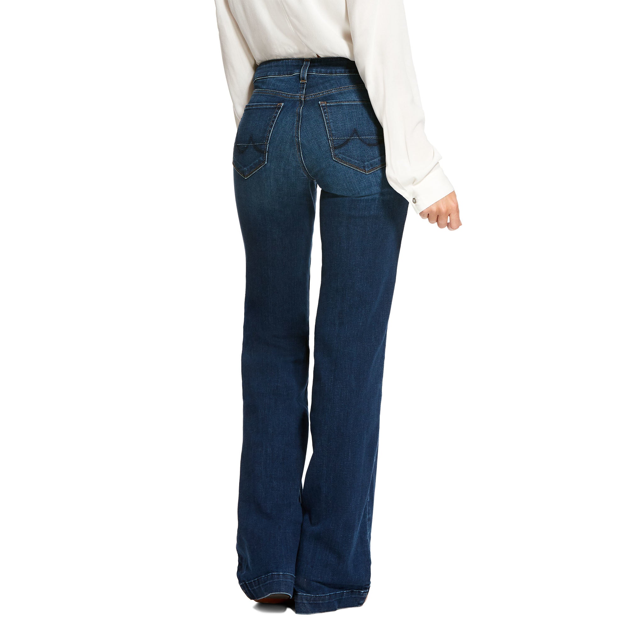 Ariat Ladies Trouser Mid Rise Stretch Kelsea Wide Leg Jean