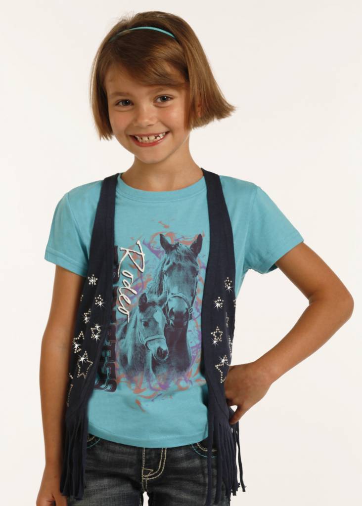 Girl's Rock & Roll Cowgirl Vest G3V2639 C4