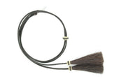 M&F Western Products Genuine Leather Stampede String with Horsehair Tassels