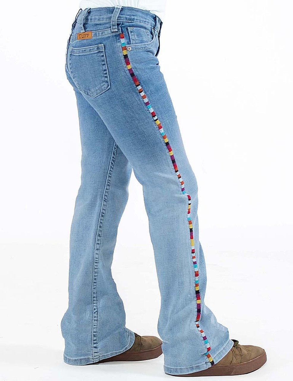 Cowgirl Tuff Girl's Rainbow Jeans.