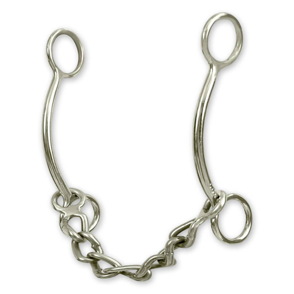 Classic Equine Goostree Barrel Simplicity Chain Gag Bit.