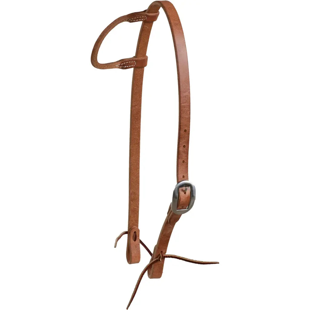 Berlin Leather 3/4" Single Rolled Ear Headstall.